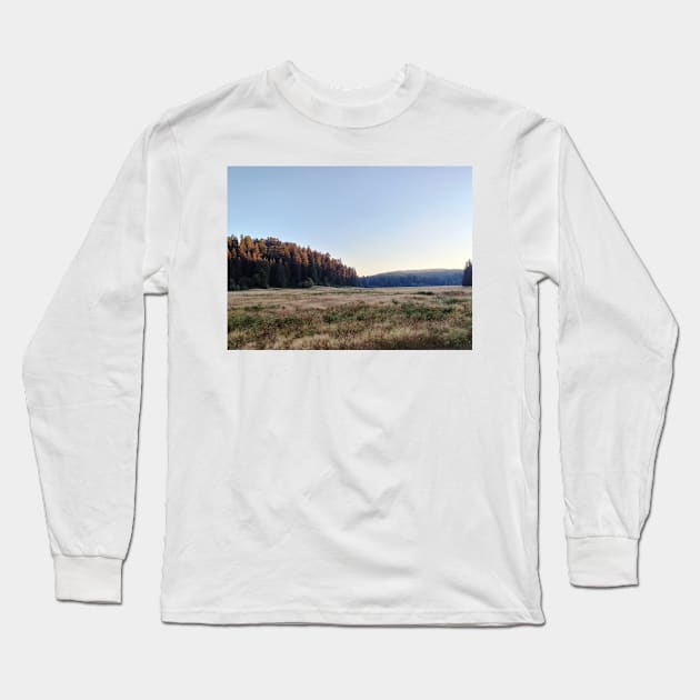 Elk Prairie Long Sleeve T-Shirt by Johnmichaelartist